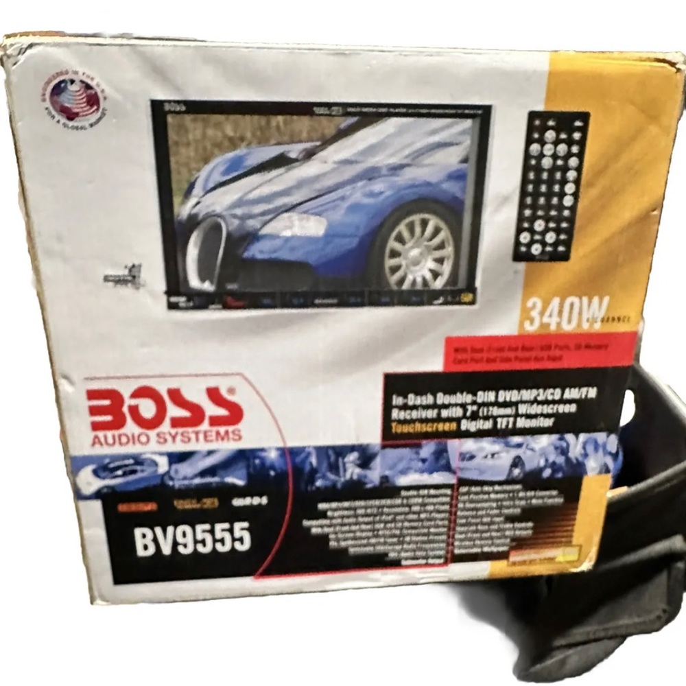 Boss BV9555 Double DIN Receiver With 7” Display